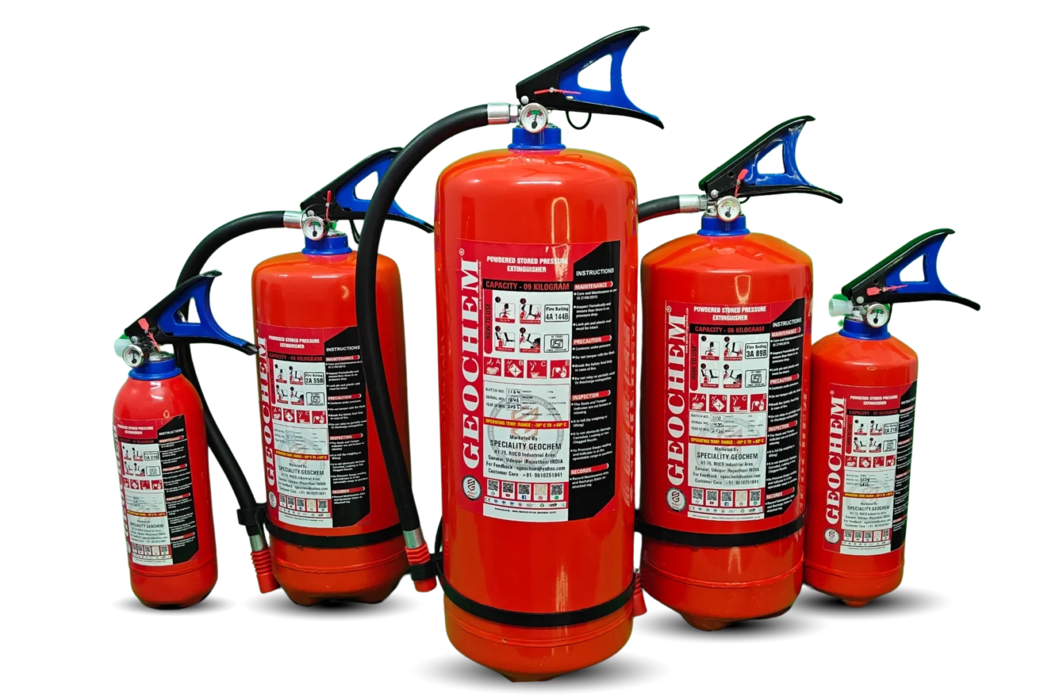 abc powder fire extinguisher cylinders 1 kg 2 kg 4 kg 6 kg 9 kg BIS certified abc dry chemical fire extinguisher India monoammonium phosphate fire safety equipment manufacturer Udaipur Rajasthan